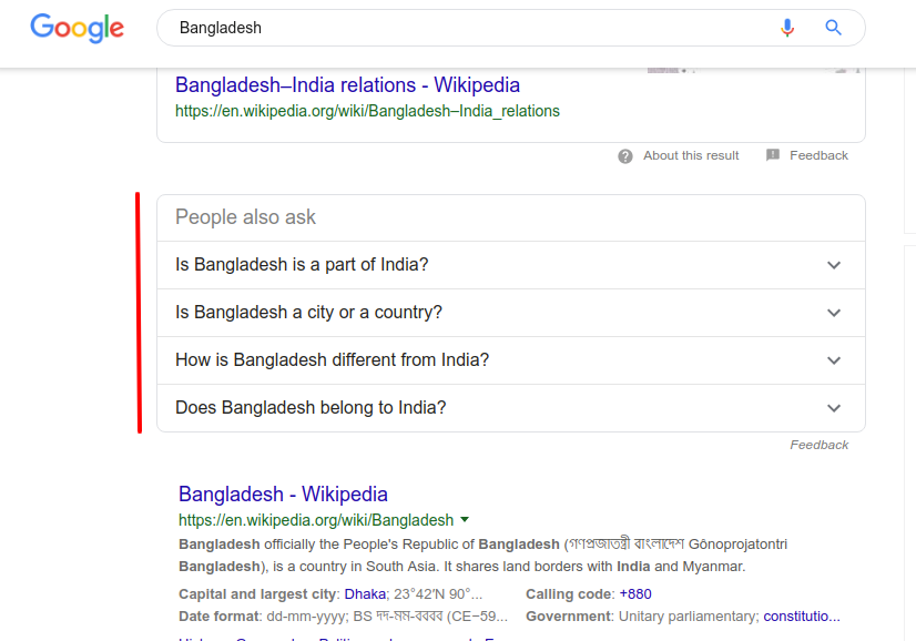 Few Facts about Bangladesh those are weird in Google Search