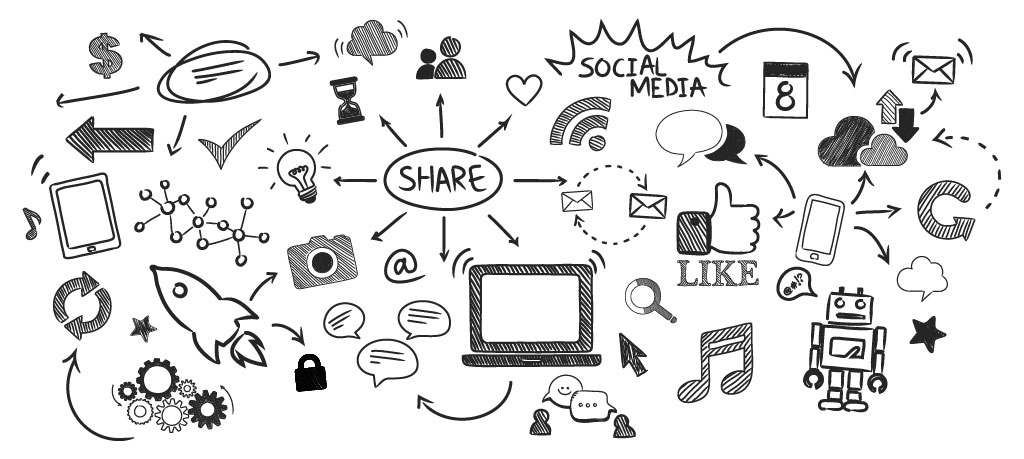 Share contents on Social Media to build personal brand